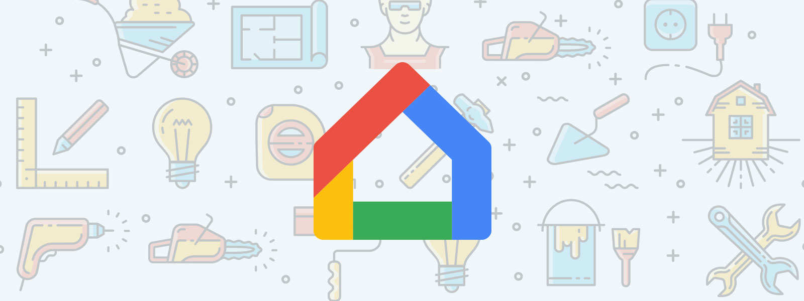 google home search logo background