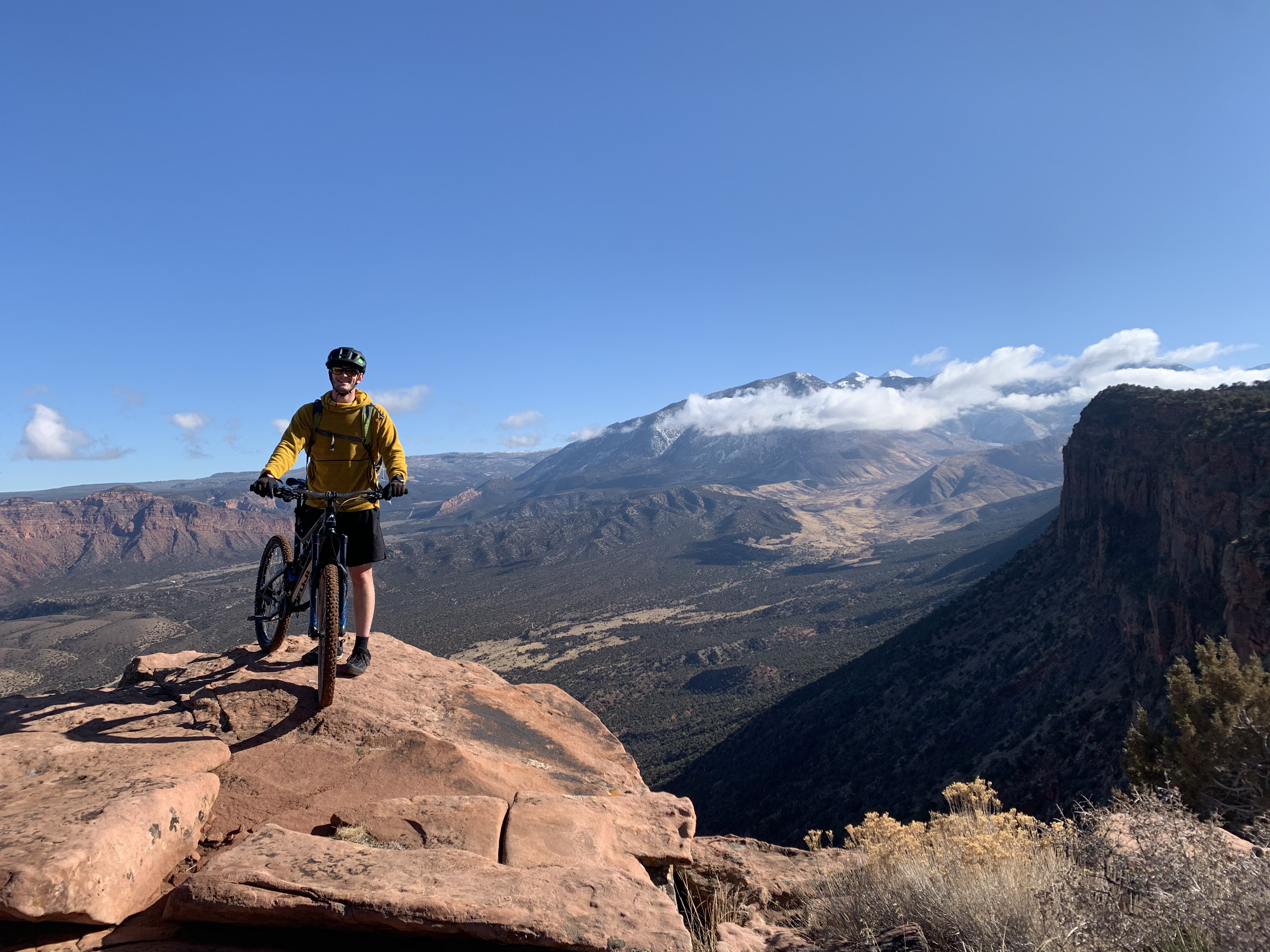 Michael Mountain Biking the Porcupine Rim Trail In Moab, Utah.