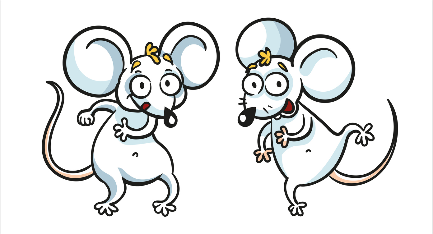 two dancing mice