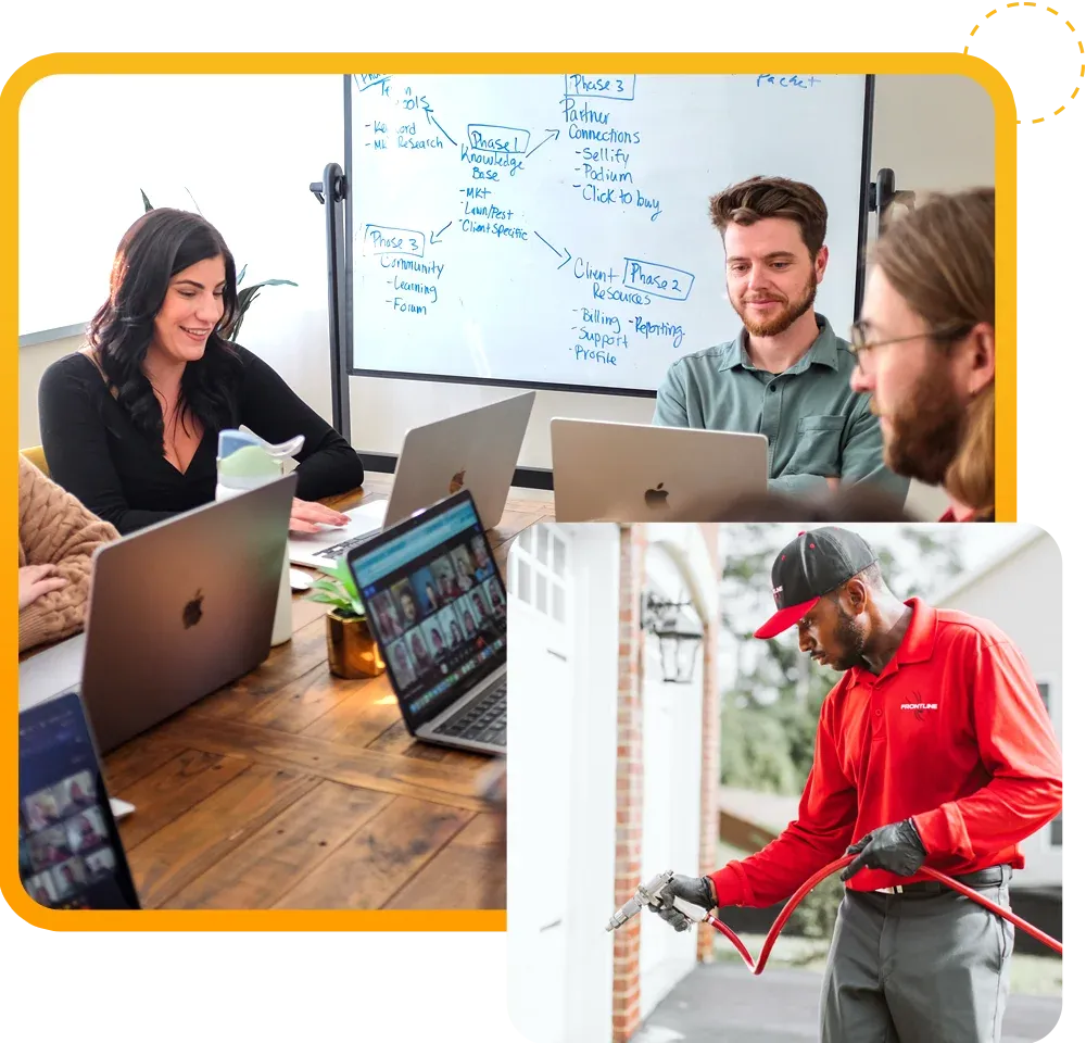 Marketing team meeting