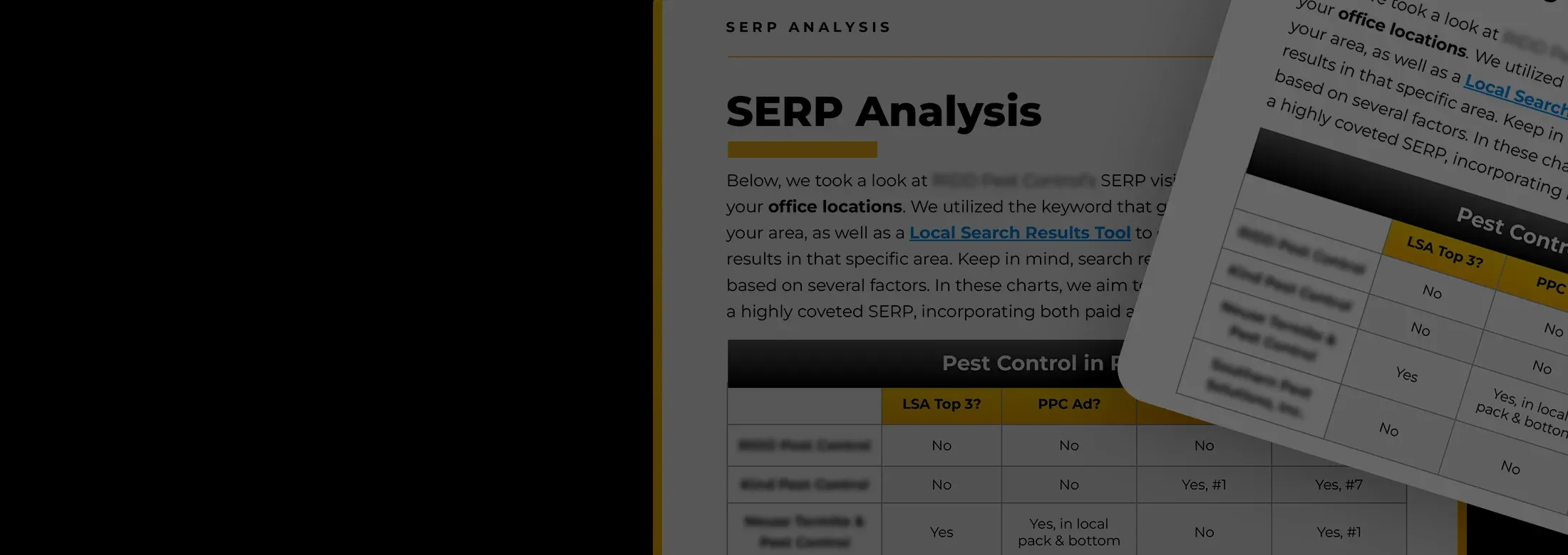 serp analysis document