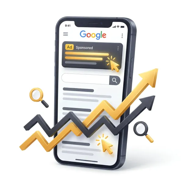 phone with google ads