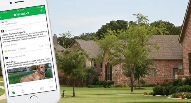 nextdoor app on mobile