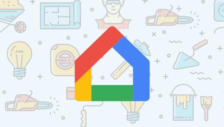 google home search logo background