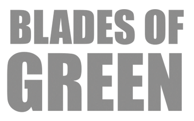 Blades of Green lawn care logo